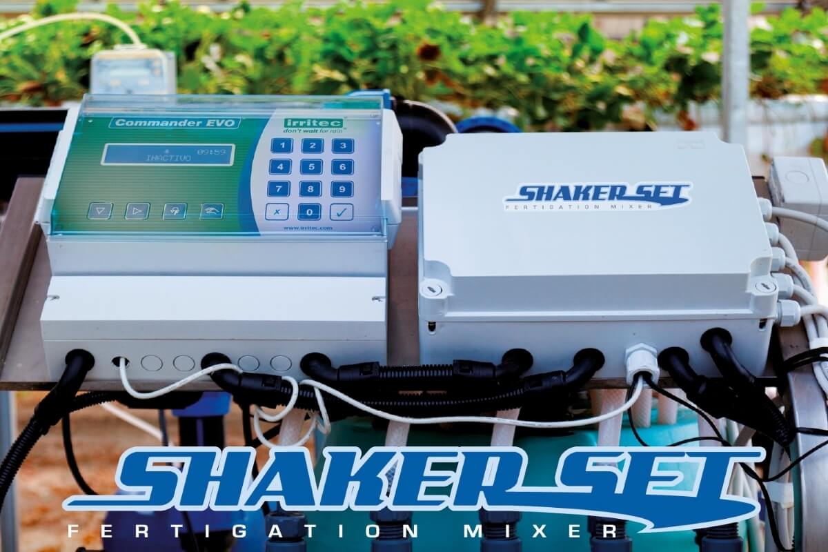 Shaker Set con Commander Evo è preciso e affidabile per la fertirrigazione delle colture in suolo e fuori suolo